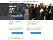 Tablet Screenshot of grantham.edu
